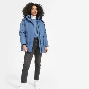 Everlane ReNew Oversized Parka XS French Blue